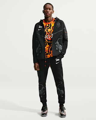 Netherlands x Patta Men's Tech Fleece Full-Zip Windrunner Hoodie